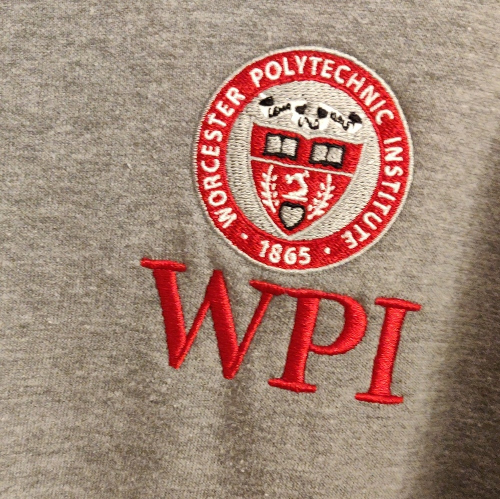 Mens WPI Grey Crewneck Sweatshirt